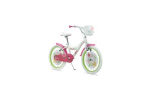 Bicicleta Benotto Cross Flower Power R20 para niñas con pie de apoyo y timbre