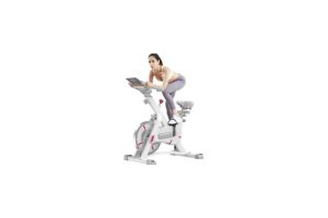 Bicicleta Ejercicio Grande Fija Deportiva Spinning Blanco
