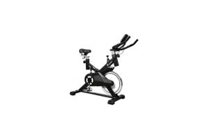 Bicicleta Spinning 15kg Hogar Gym Fija Centurfit Profesional Color Negro