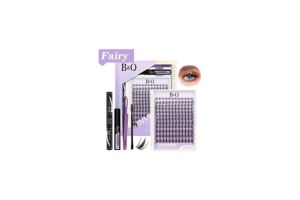 Fairy kit de extensiones de pestañas raíces invisibles B&Q curvatura D
