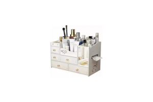Caja De Organizador Maquillaje Bextsrack Cosméticos Multifuncional Color Blanco