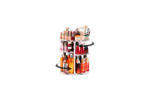 Organizador Para Cosméticos Multinivel Giratorio 360° Color Transparente Black Mamut