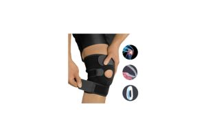 2 Pzs Rodillera Ortopedica De Neopreno Deporte Sujeta Rotul Mxcheckk Negro Color