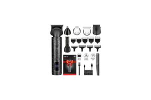 All-in® Rasuradora Electrica Cortadora de Cabello 6 En 1 Negra Recargable