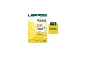 Mascarilla Facial En Tela Garnier Skin Active Express Aclara