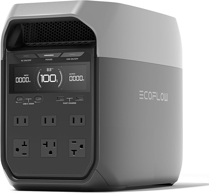 EF EcoFlow DELTA 3 Estación de Potencia Portátil 1024Wh