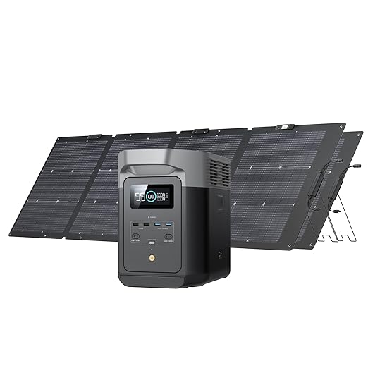 EF EcoFlow DELTA 2 Generador Sola- con Paneles Solares Portátiles