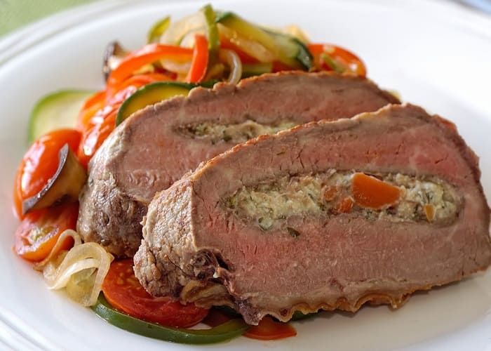 Colita de cuadril al horno saludable con hierbas