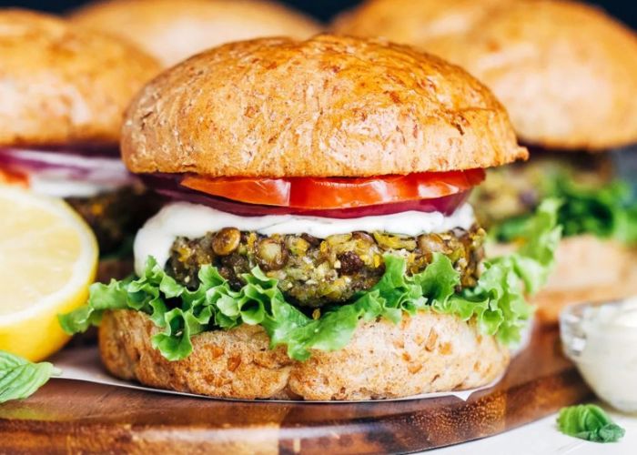 Hamburguesas de lentejas saludables y caseras