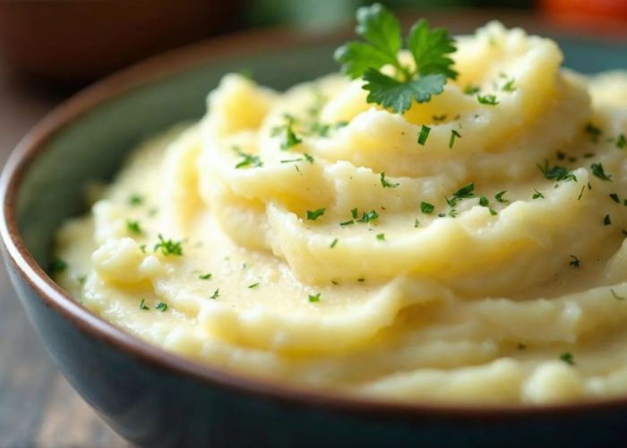 Puré de batata saludable y ligero