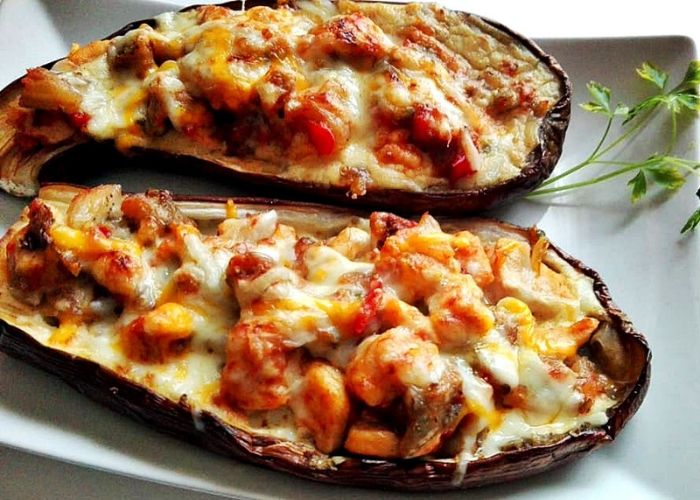 Berenjenas rellenas saludables