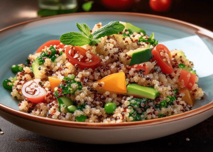 Ensalada de quinua saludable