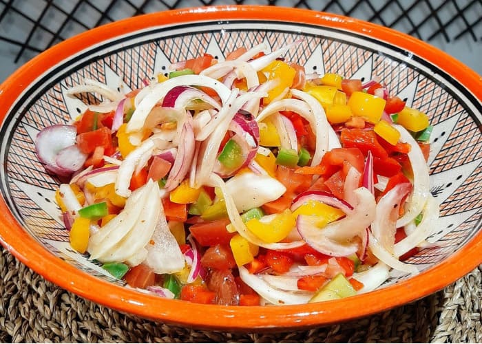 Ensalada de tomate criolla