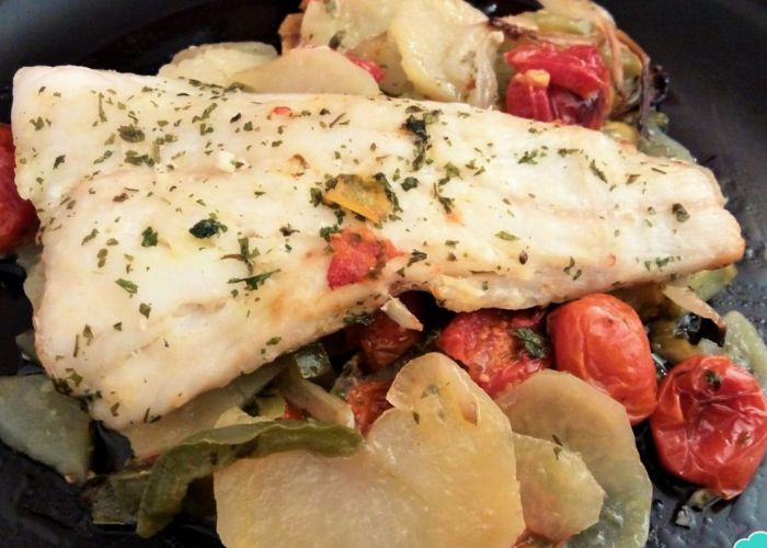 Pescado al horno saludable