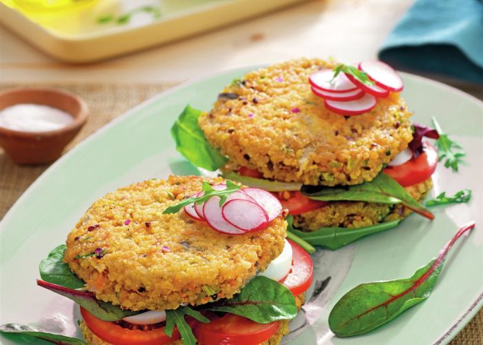 Hamburguesas de quinua saludables