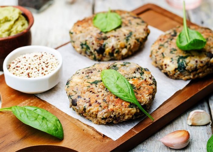 Hamburguesas de Quinua Saludables