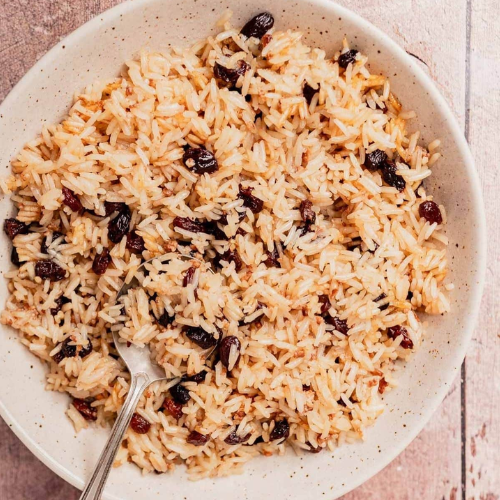 Arroz con Coco y Camarones Colombiano