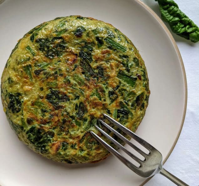 Tortilla Fit de Espinaca