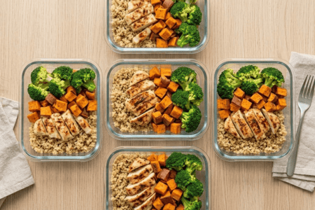 Meal prep y recetas saludables en USA