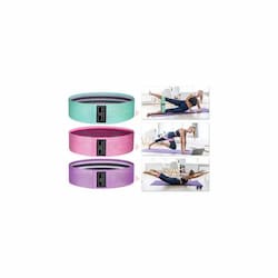 Set de 3 bandas elásticas de resistencia para fitness