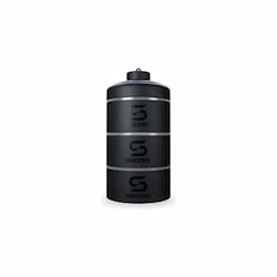 Shaker porta proteína apilable con 3 compartimentos