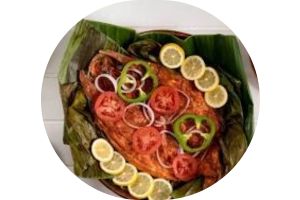 Pescado Tikin Xic yucateco marinado con achiote