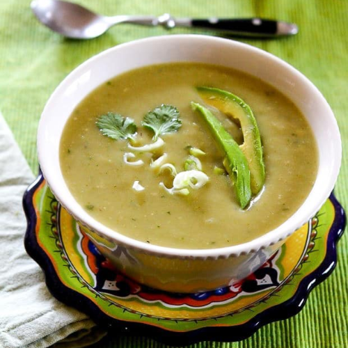 Sopa de chayote saludable