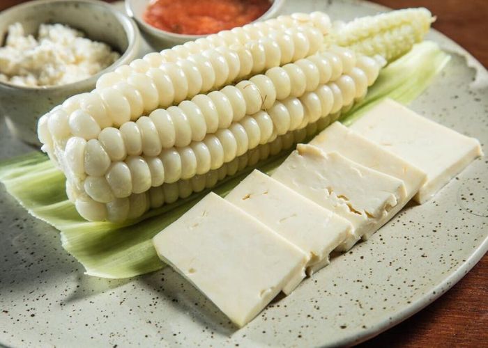 Choclo con queso fit